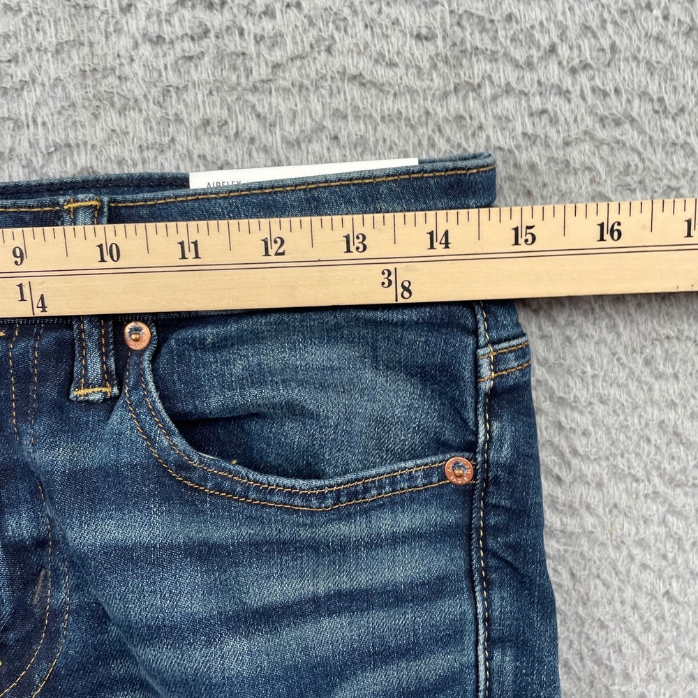 American Eagle Jeans Mens 29x34 Blue Airflex+ Skinny After Midnight Stretch - Picture 6 of 11